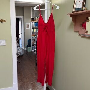 Chic Red Jumpsuit